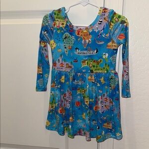 Around the World Twirl Dress with Bodysuit